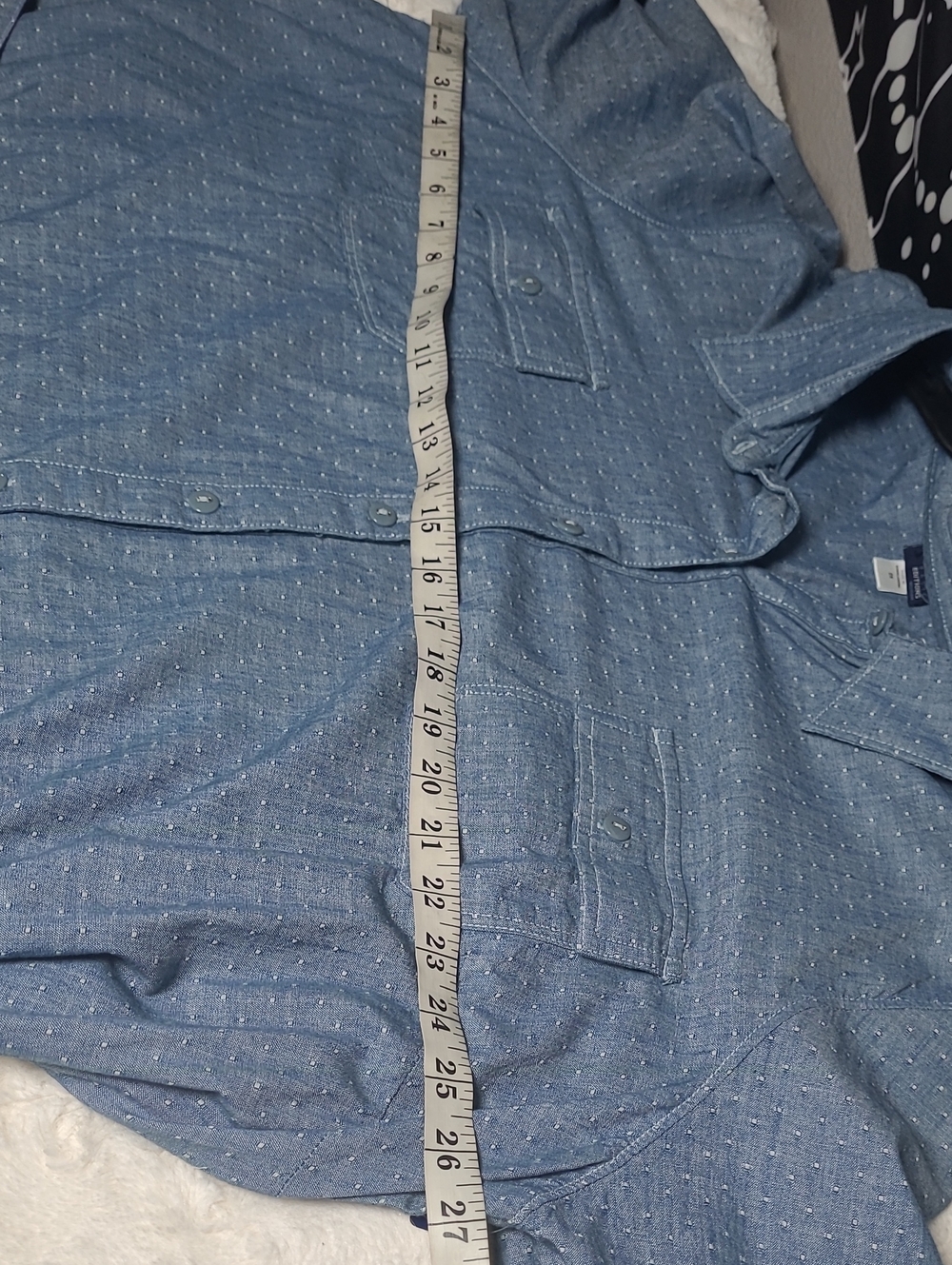 Basic Editions Shirt Dress Womens Size 2X Blue Chambray Button Up New - Picture 11 of 12